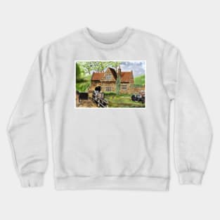 Spruisty Bridge: British Grade II Listed building, Harrogate, North Yorkshire, England Crewneck Sweatshirt